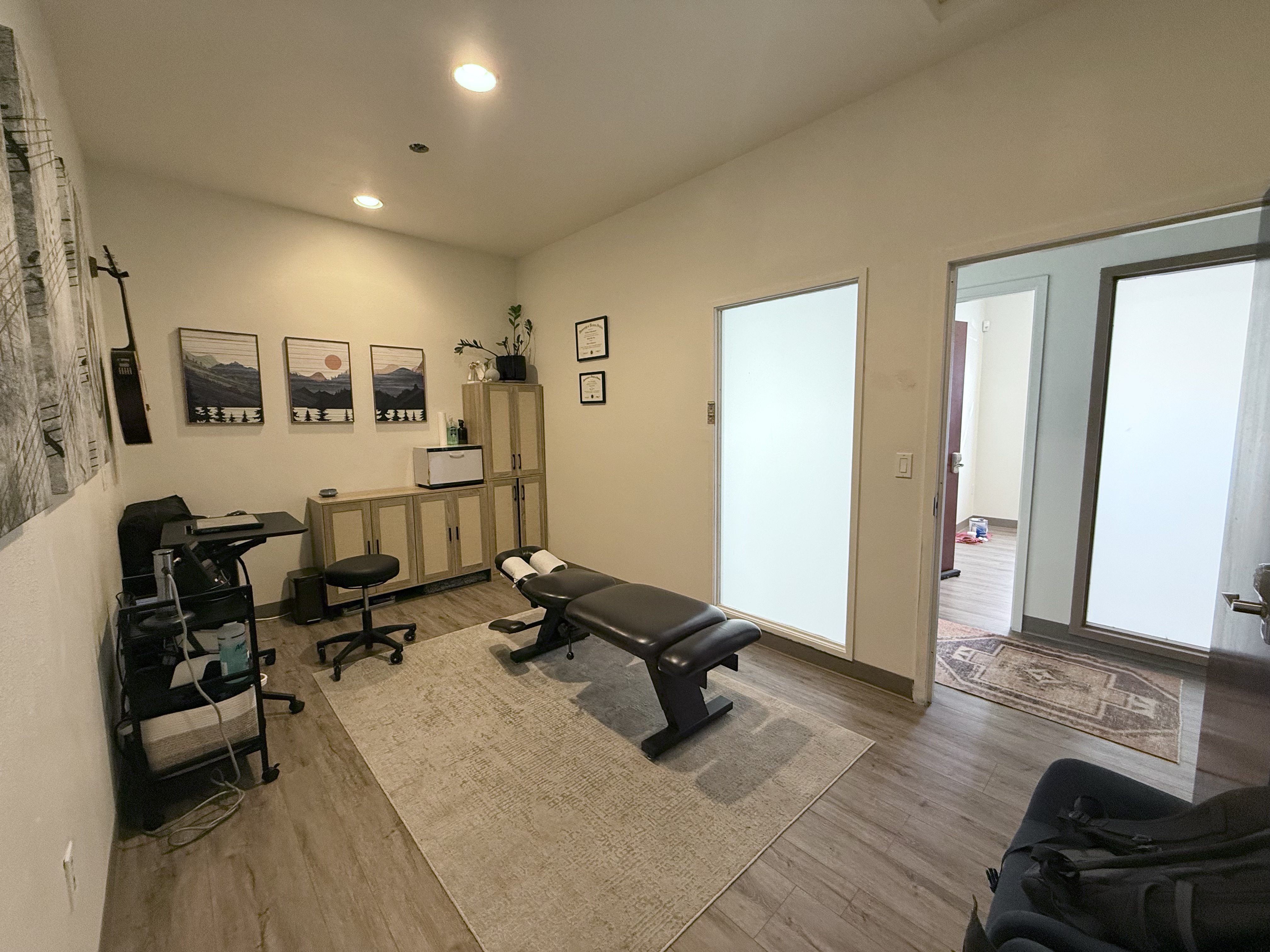 Treatment room interior — holistic wellness clinic space for rent in Portland Oregon